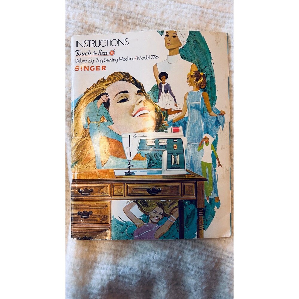 Vintage Singer Sewing Maching Zig-Zag Instructions Manual Model 756